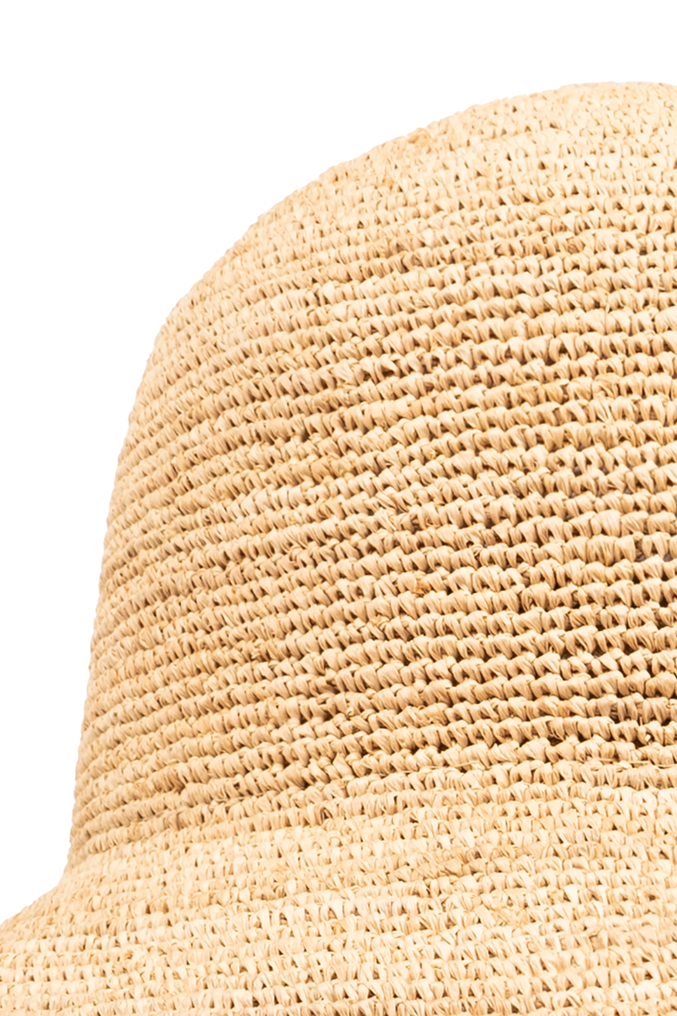Th Established Cap AM0AM07352 BDS - Beige 'Rafiah' straw Butthead